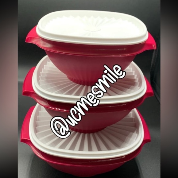 Tupperware Servalier 3-Bowl Set - Picture 2 of 7
